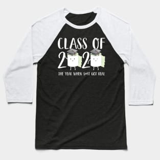 Class of 2020 Toilet Paper Quarantined Virus Gift Baseball T-Shirt